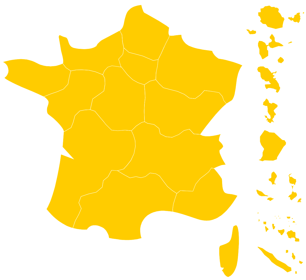 FRANCE REGIONS DOMTOM Y